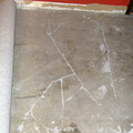 Cracks in the front hall.